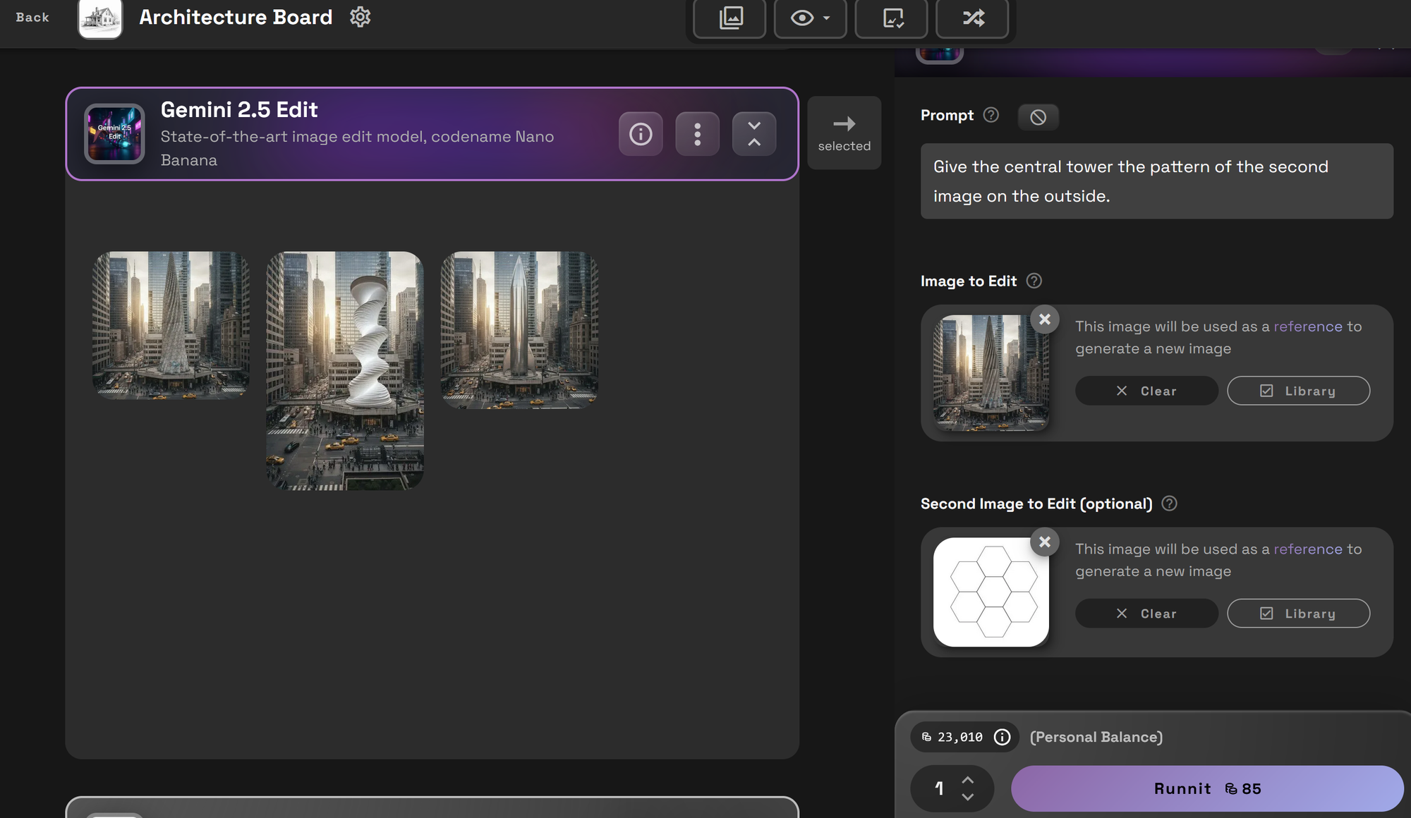 How to Use Gemini 2.5 Edit for Architecture in Runnit