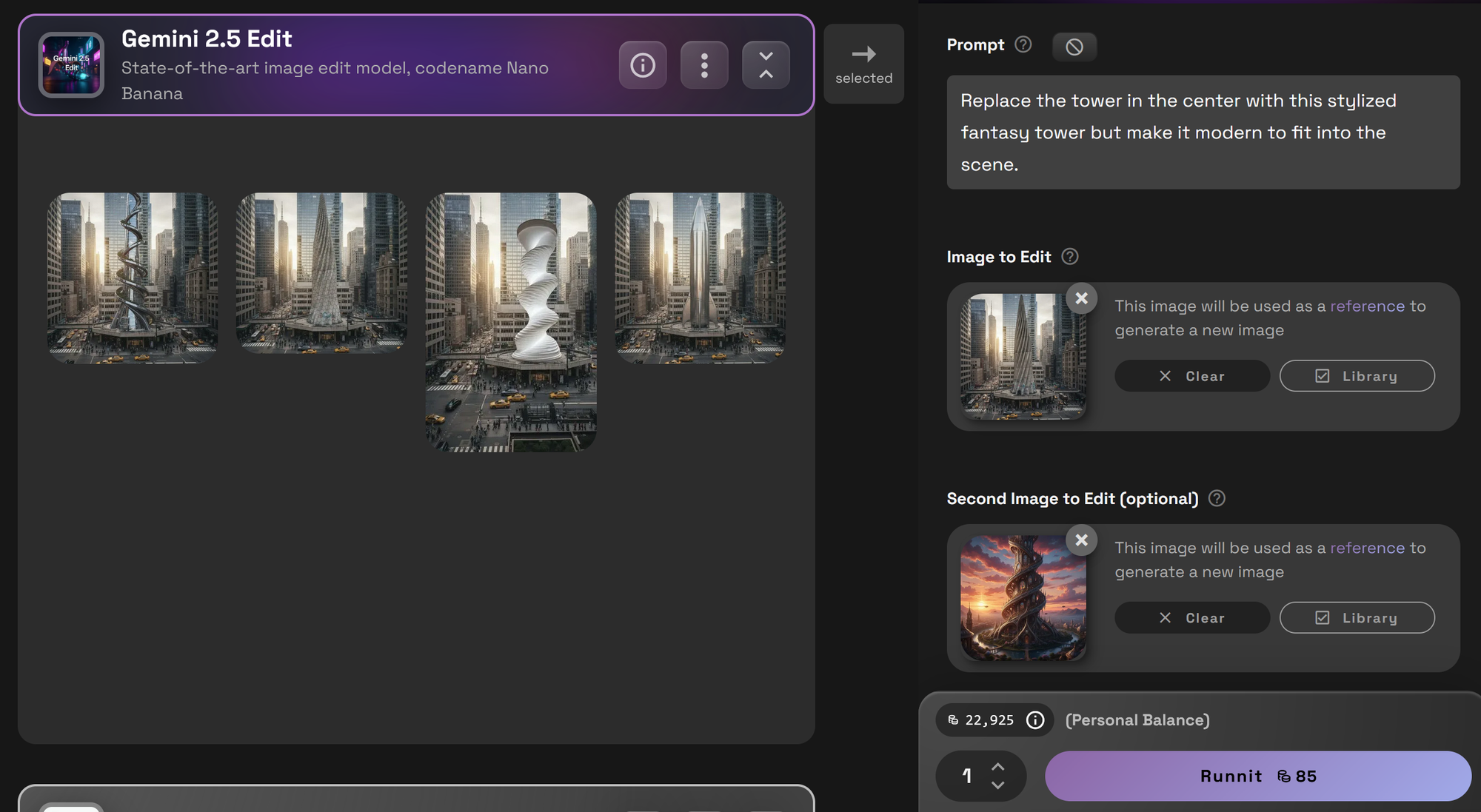 How to Use Gemini 2.5 Edit for Architecture in Runnit