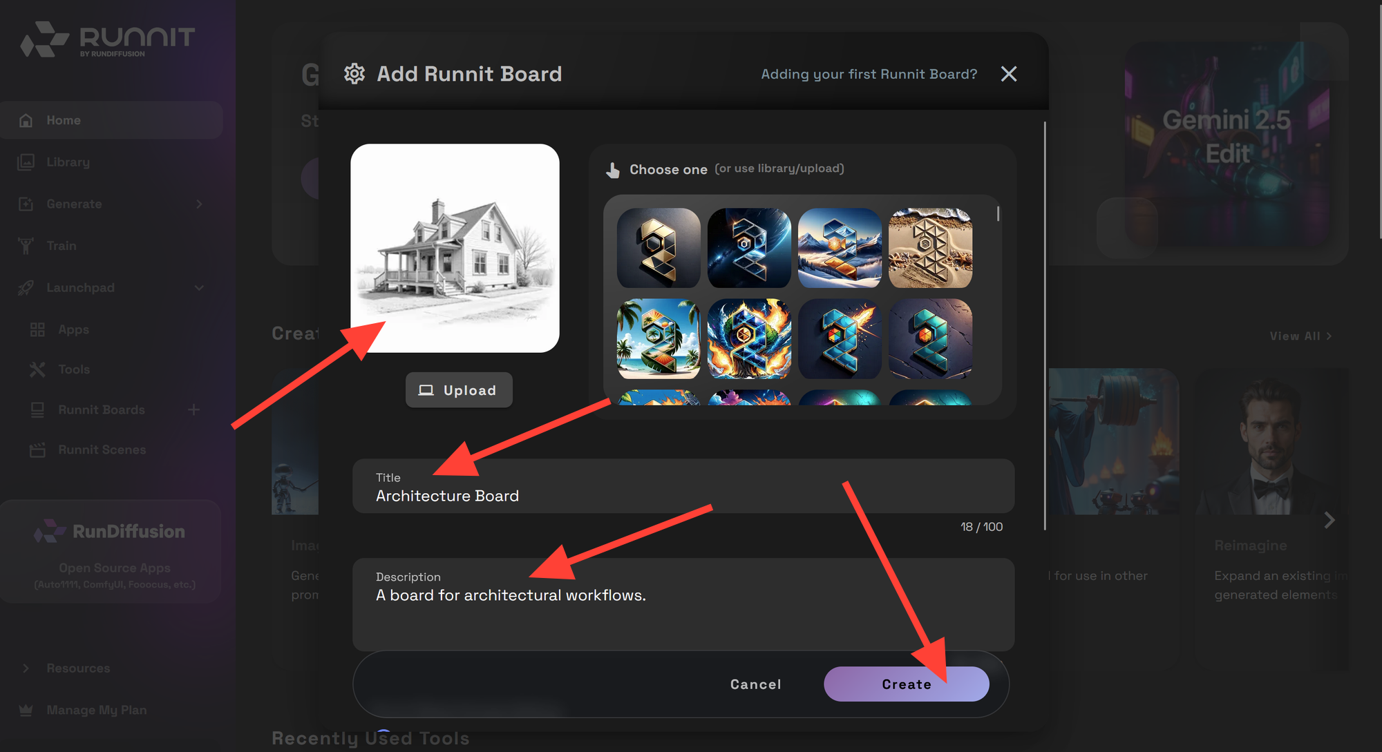 How to Use Gemini 2.5 Edit for Architecture in Runnit