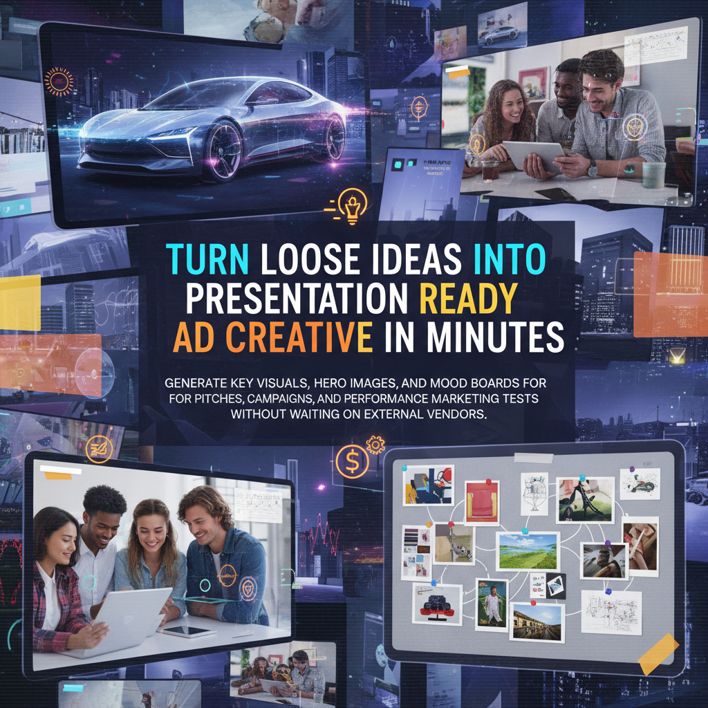 AI ad creative concept variations for campaign ideation